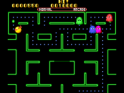 Ms. Pac-Man (Europe) In game screenshot
